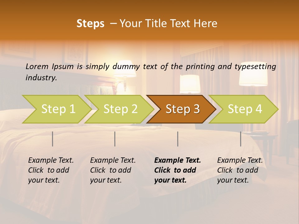 Comforter Hotel Room Hotel PowerPoint Template