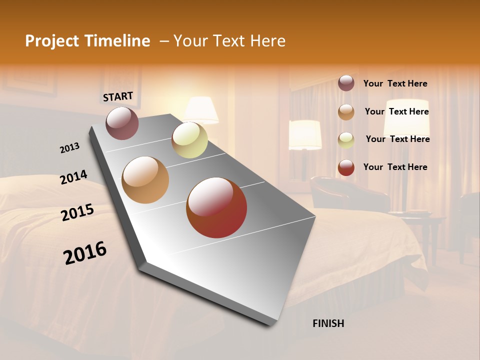 Comforter Hotel Room Hotel PowerPoint Template