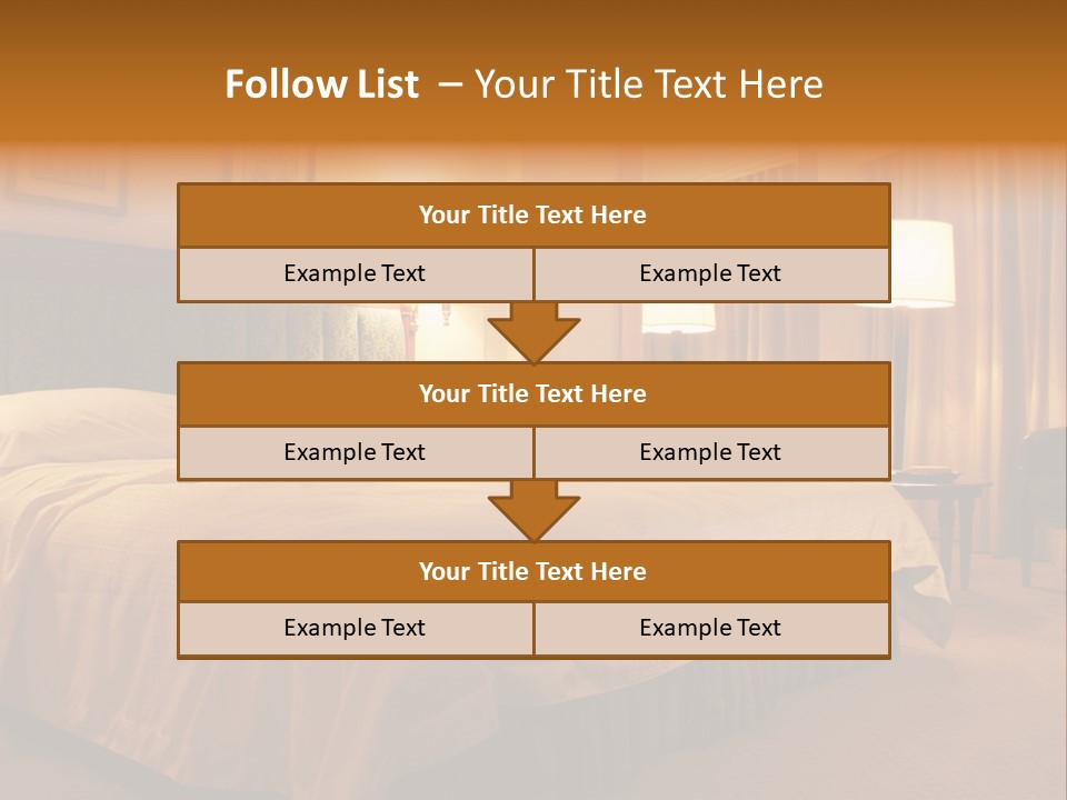 Comforter Hotel Room Hotel PowerPoint Template