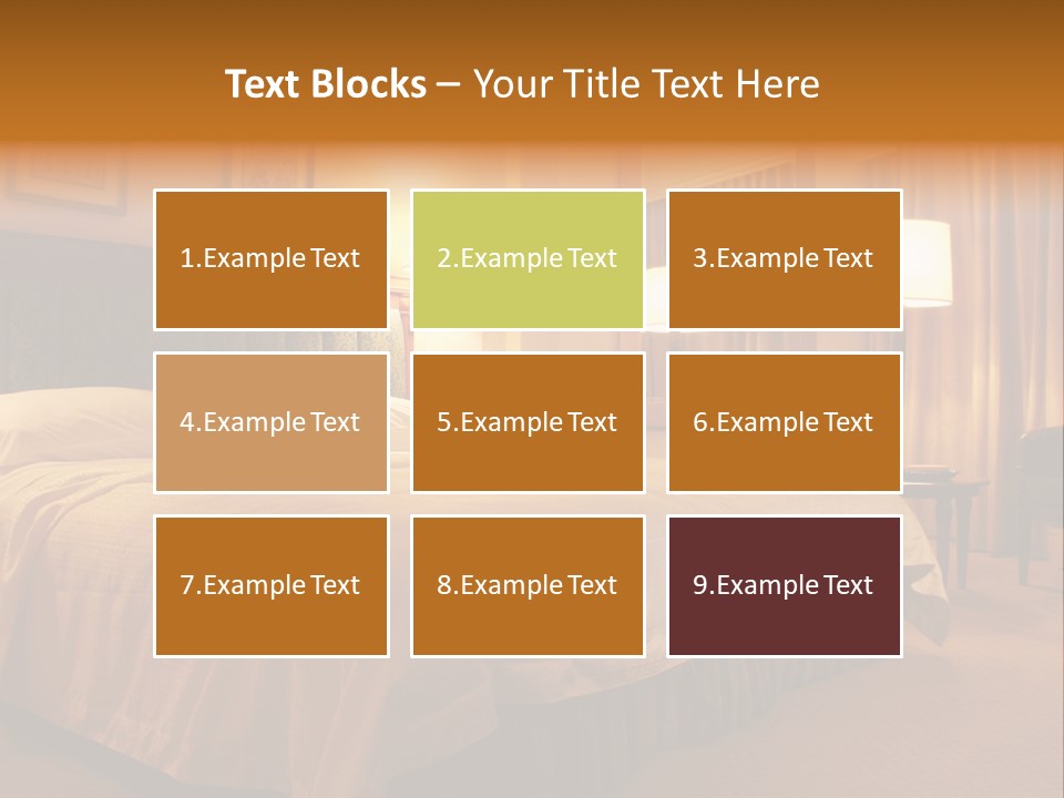 Comforter Hotel Room Hotel PowerPoint Template