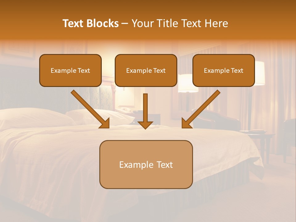 Comforter Hotel Room Hotel PowerPoint Template