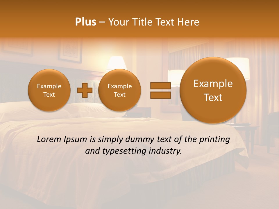 Comforter Hotel Room Hotel PowerPoint Template