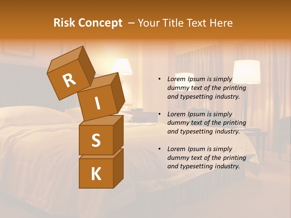 Comforter Hotel Room Hotel PowerPoint Template