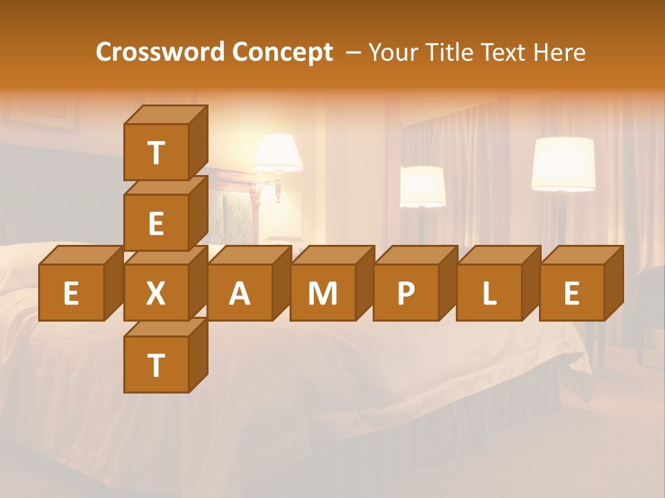 Comforter Hotel Room Hotel PowerPoint Template