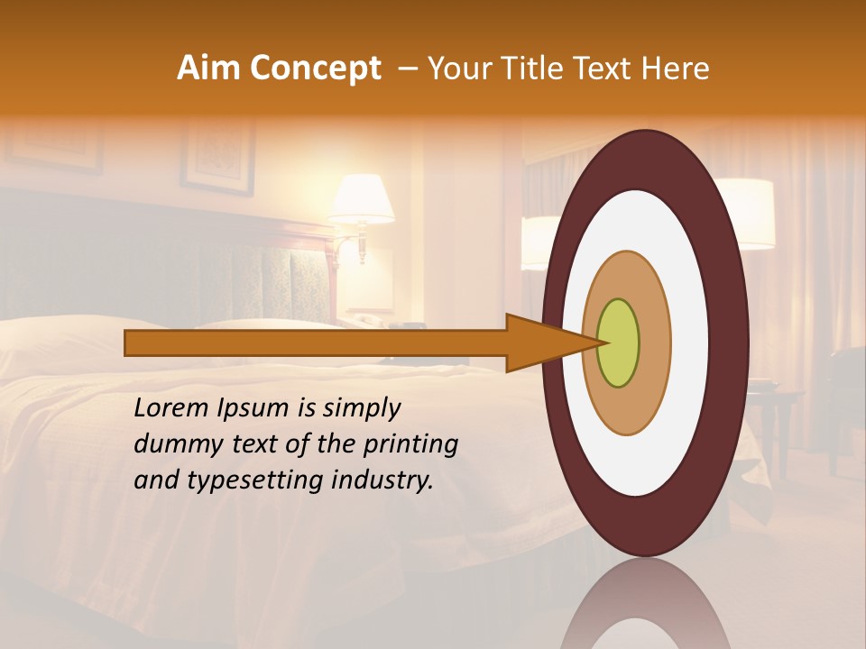 Comforter Hotel Room Hotel PowerPoint Template
