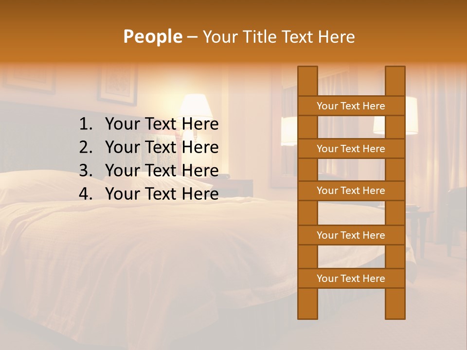Comforter Hotel Room Hotel PowerPoint Template