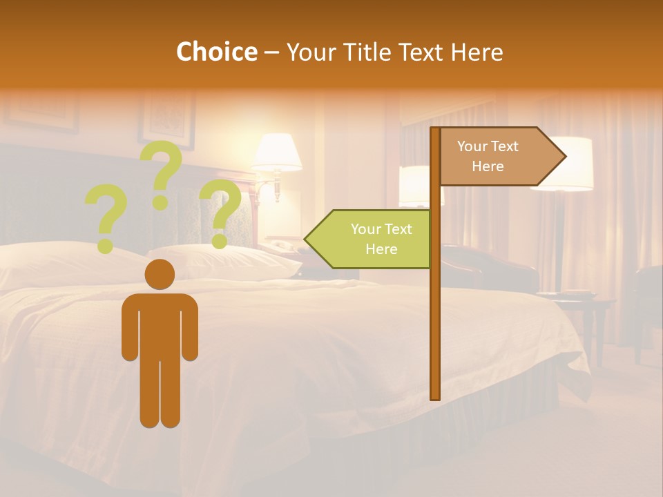 Comforter Hotel Room Hotel PowerPoint Template