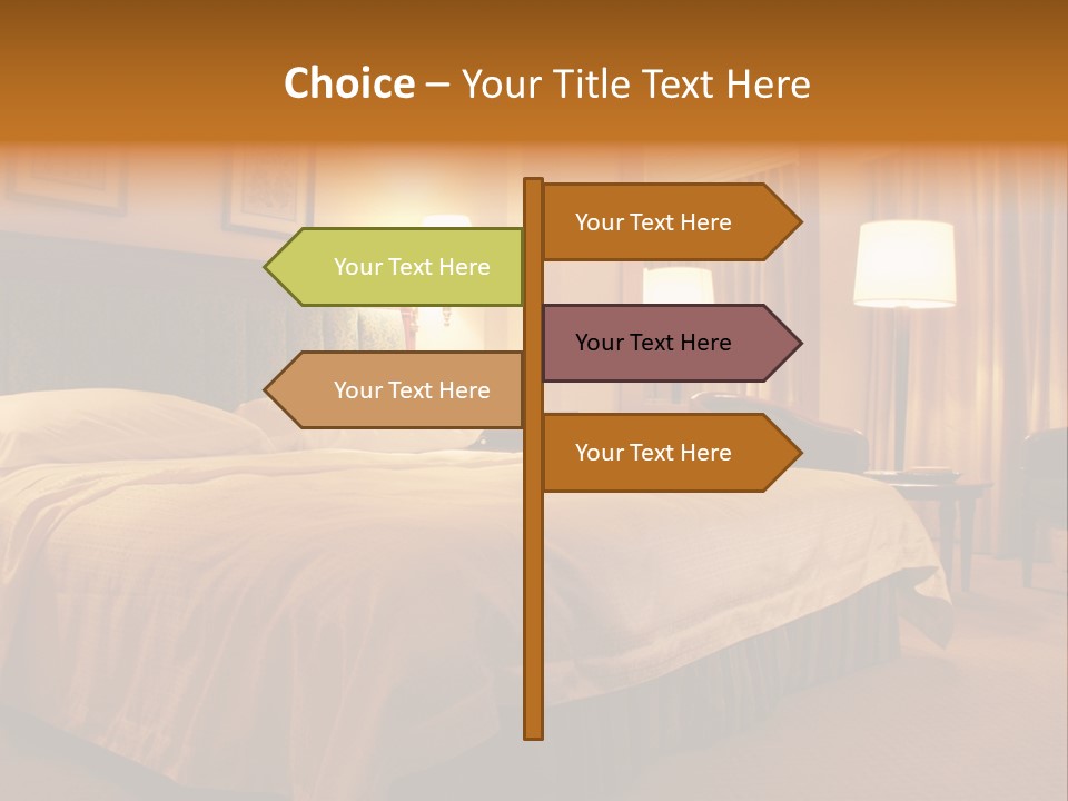Comforter Hotel Room Hotel PowerPoint Template