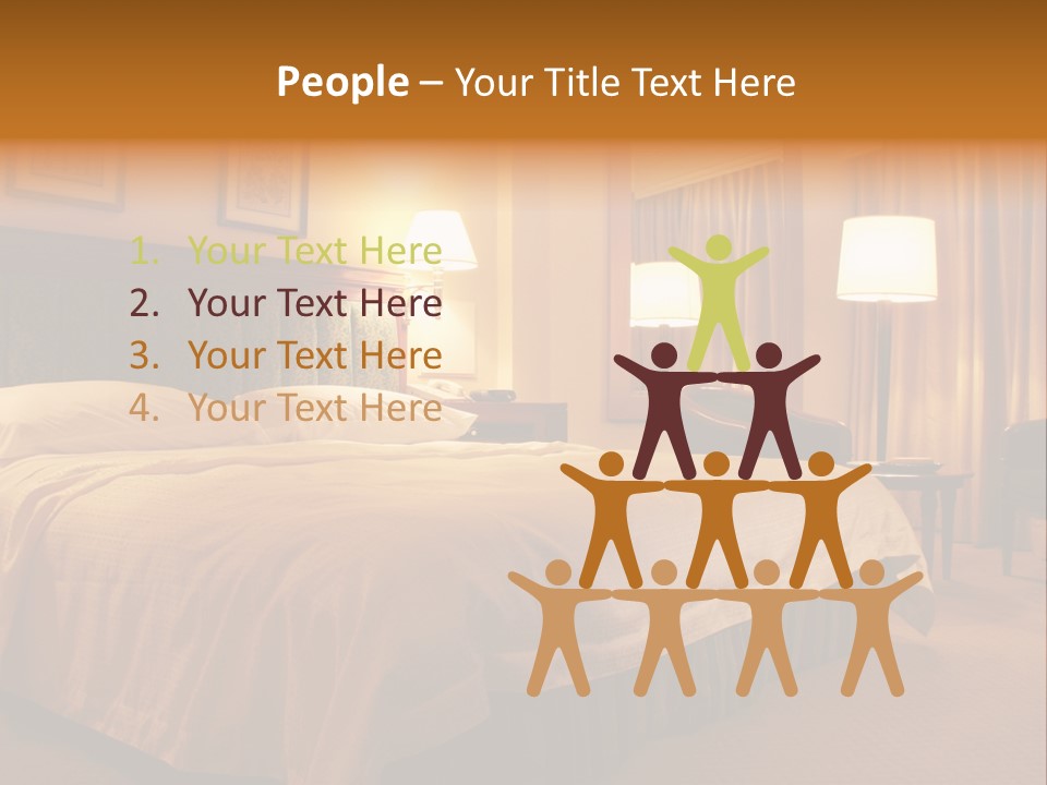 Comforter Hotel Room Hotel PowerPoint Template