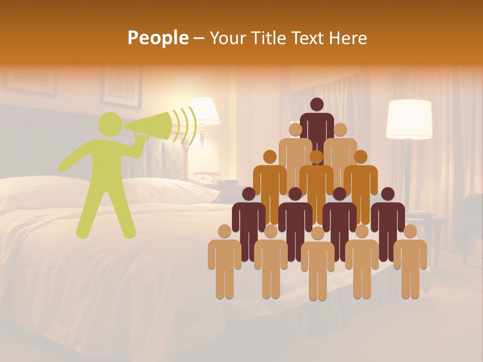 Comforter Hotel Room Hotel PowerPoint Template