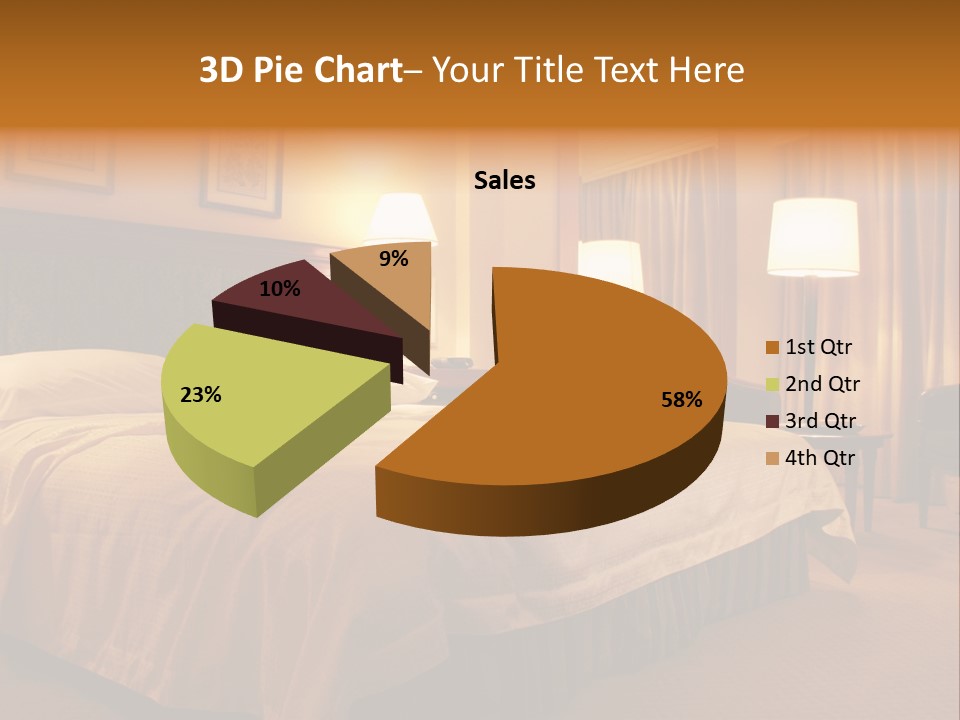 Comforter Hotel Room Hotel PowerPoint Template