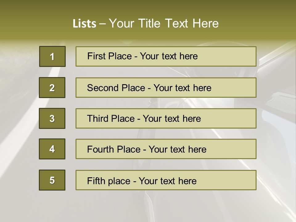 Supercar Prestige Turbo PowerPoint Template