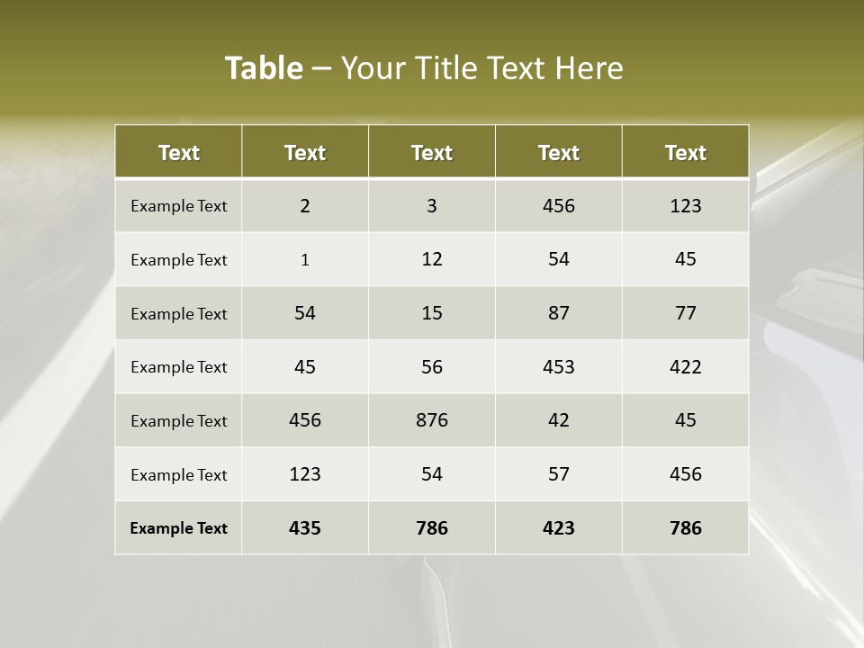 Supercar Prestige Turbo PowerPoint Template