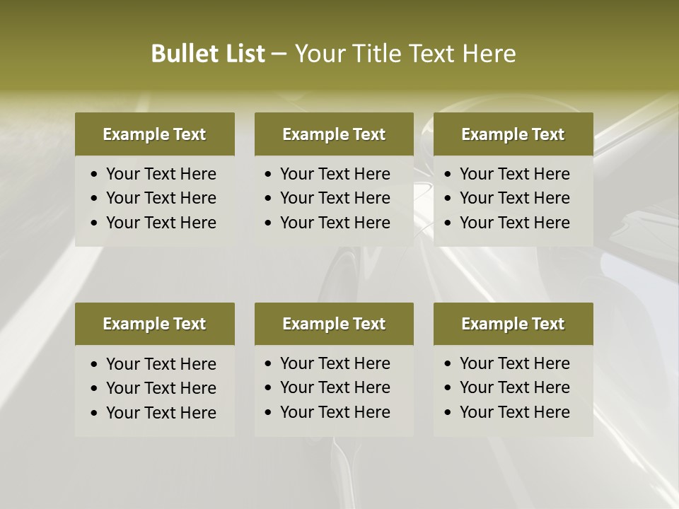 Supercar Prestige Turbo PowerPoint Template