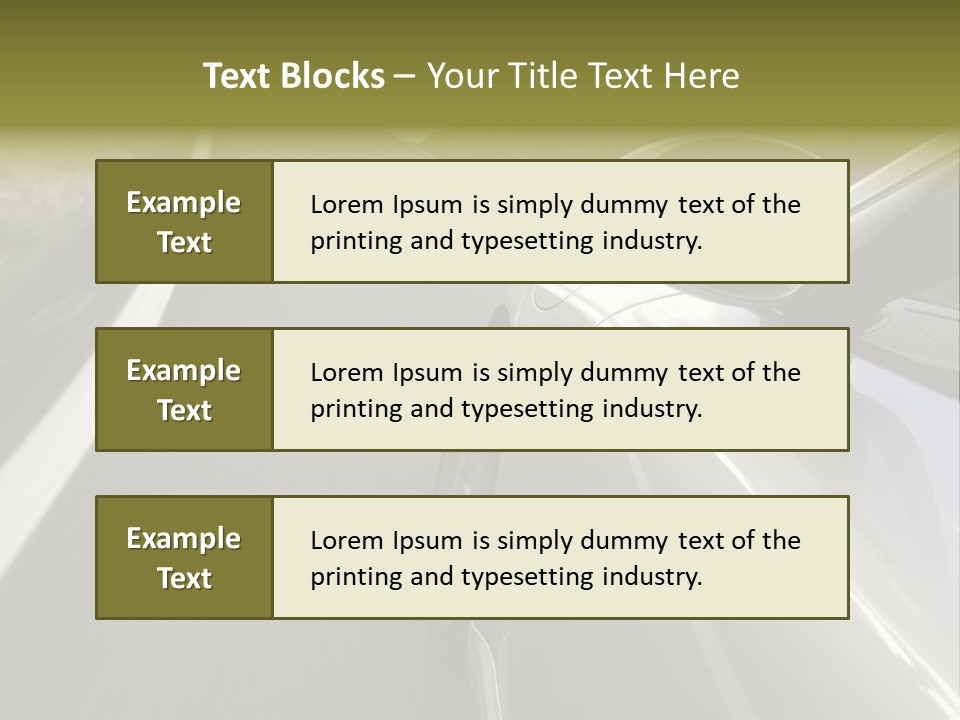 Supercar Prestige Turbo PowerPoint Template
