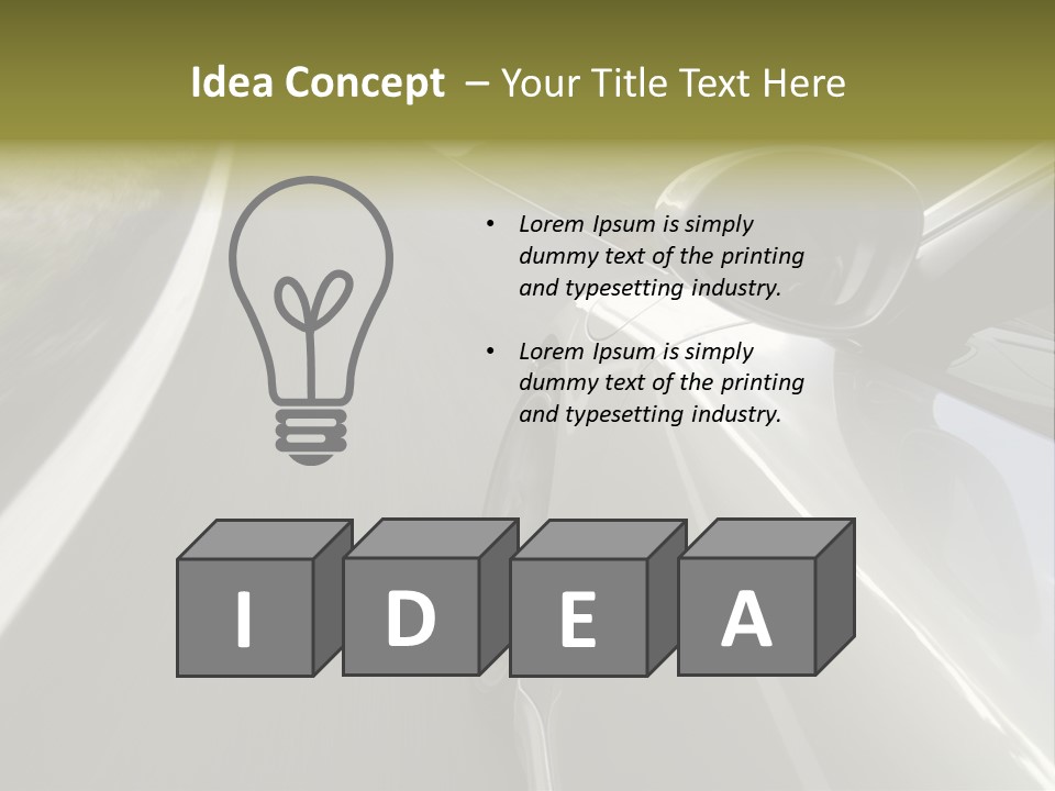 Supercar Prestige Turbo PowerPoint Template