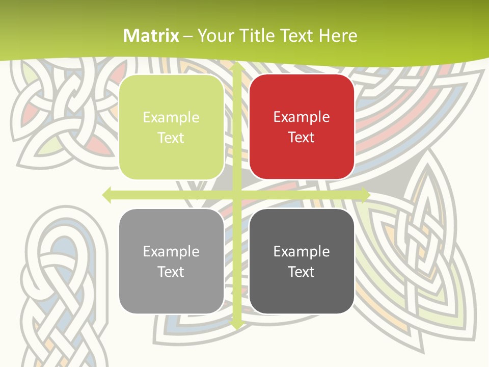 Gorgeous Leaf Element PowerPoint Template