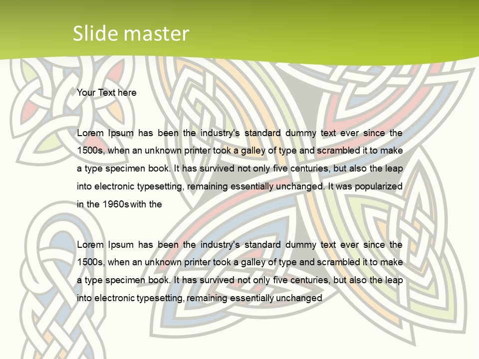 Gorgeous Leaf Element PowerPoint Template