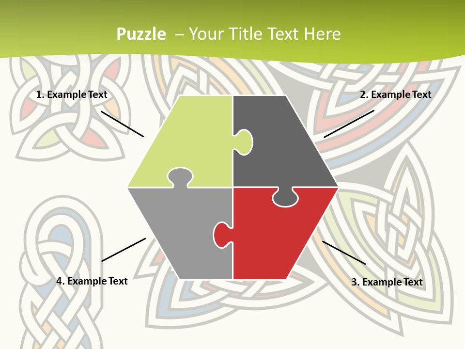 Gorgeous Leaf Element PowerPoint Template