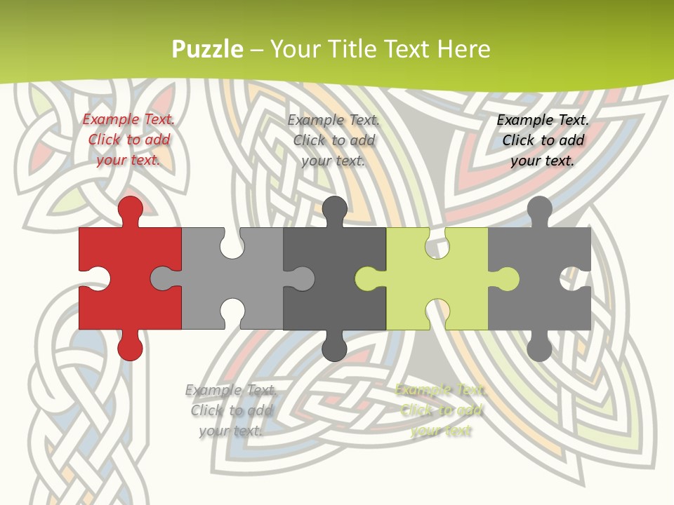 Gorgeous Leaf Element PowerPoint Template