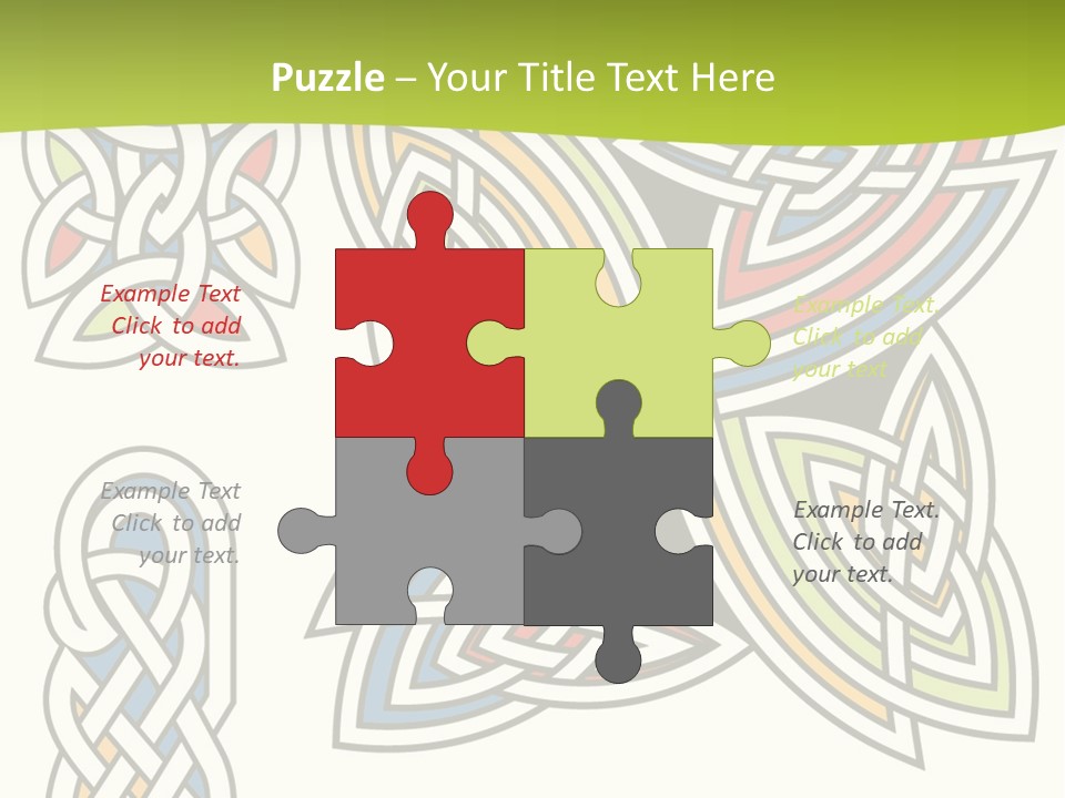 Gorgeous Leaf Element PowerPoint Template