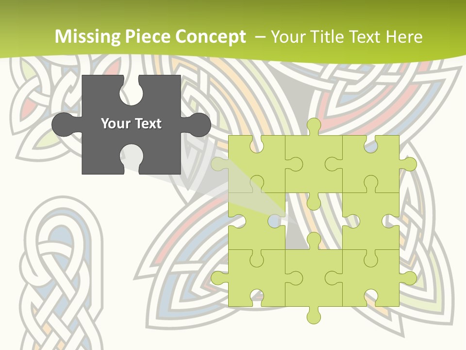 Gorgeous Leaf Element PowerPoint Template