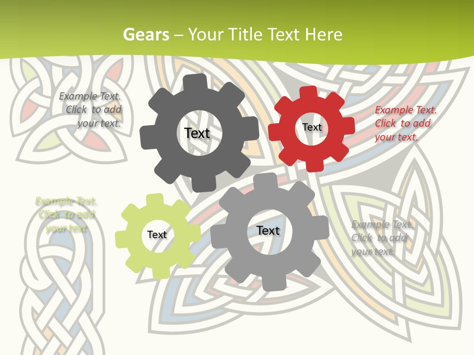 Gorgeous Leaf Element PowerPoint Template