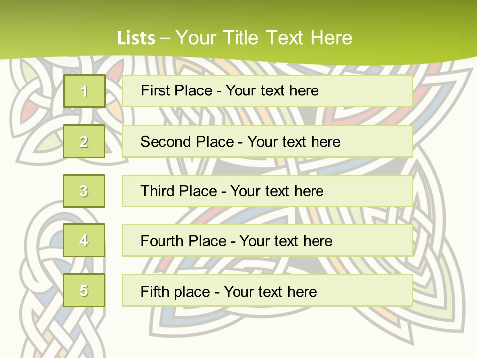 Gorgeous Leaf Element PowerPoint Template