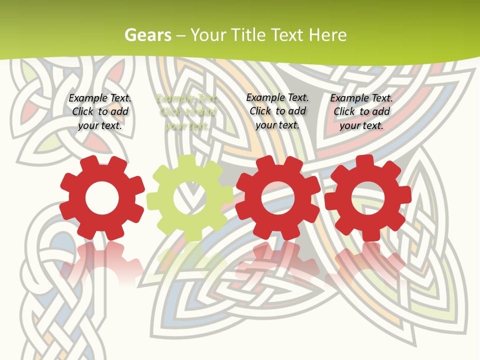 Gorgeous Leaf Element PowerPoint Template