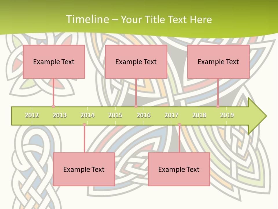 Gorgeous Leaf Element PowerPoint Template