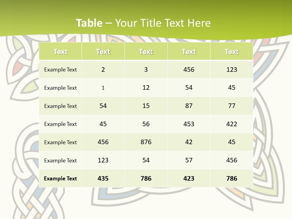 Gorgeous Leaf Element PowerPoint Template