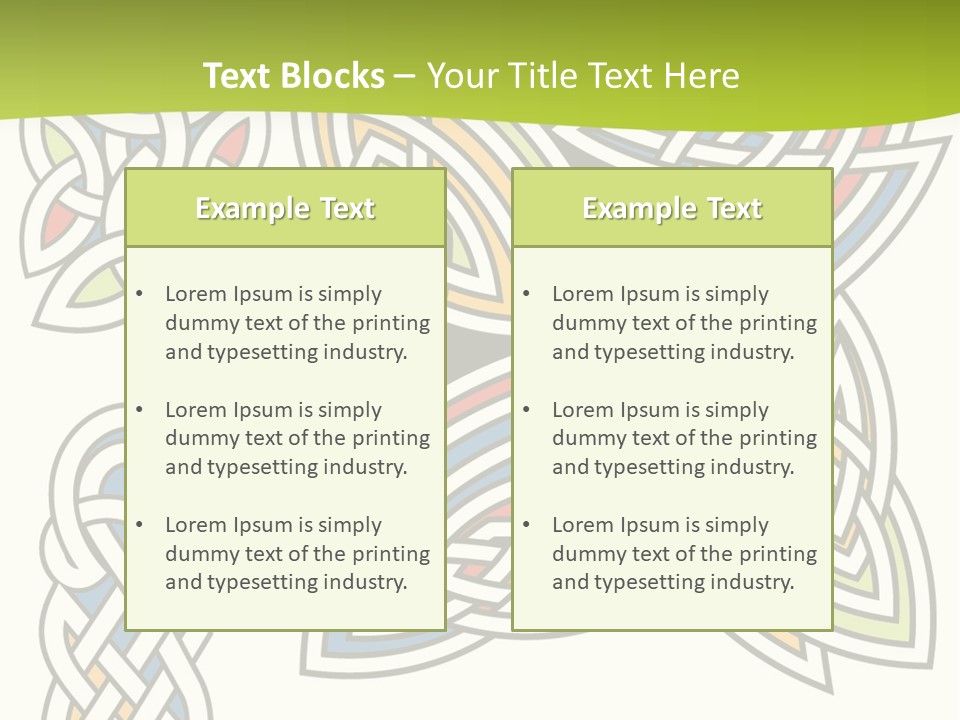 Gorgeous Leaf Element PowerPoint Template