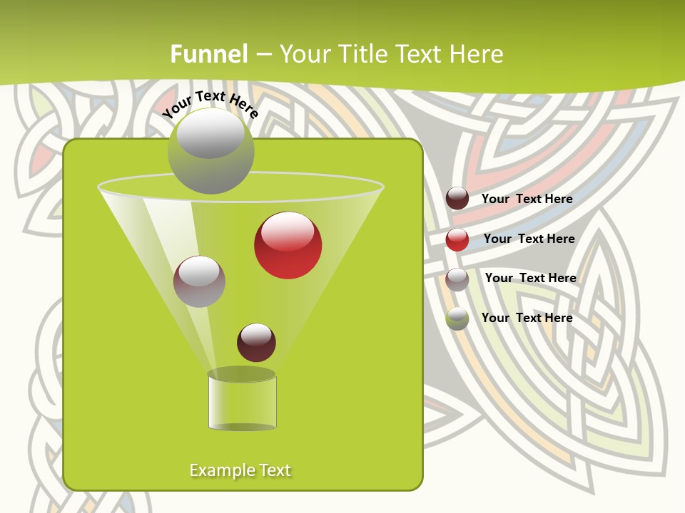 Gorgeous Leaf Element PowerPoint Template