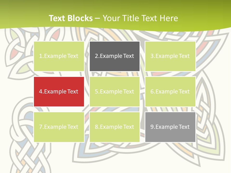 Gorgeous Leaf Element PowerPoint Template