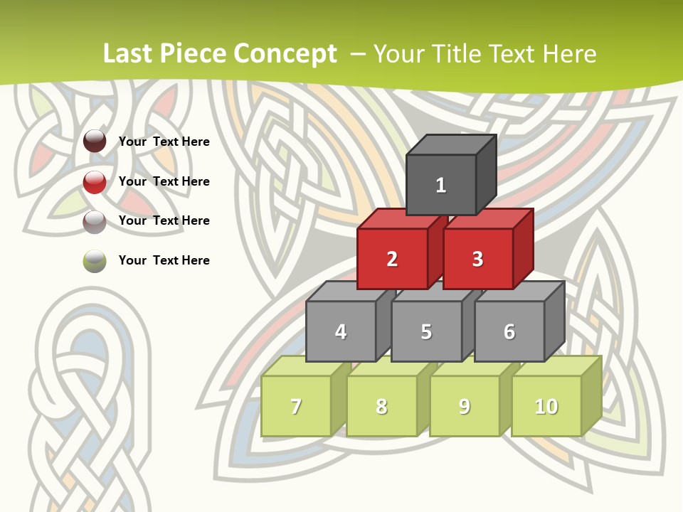 Gorgeous Leaf Element PowerPoint Template
