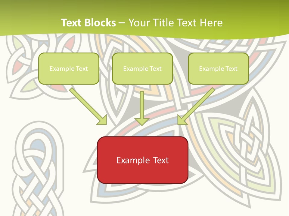 Gorgeous Leaf Element PowerPoint Template