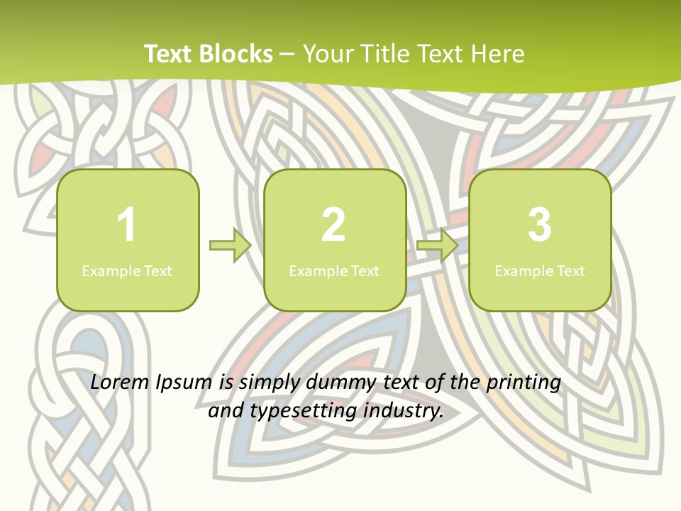 Gorgeous Leaf Element PowerPoint Template