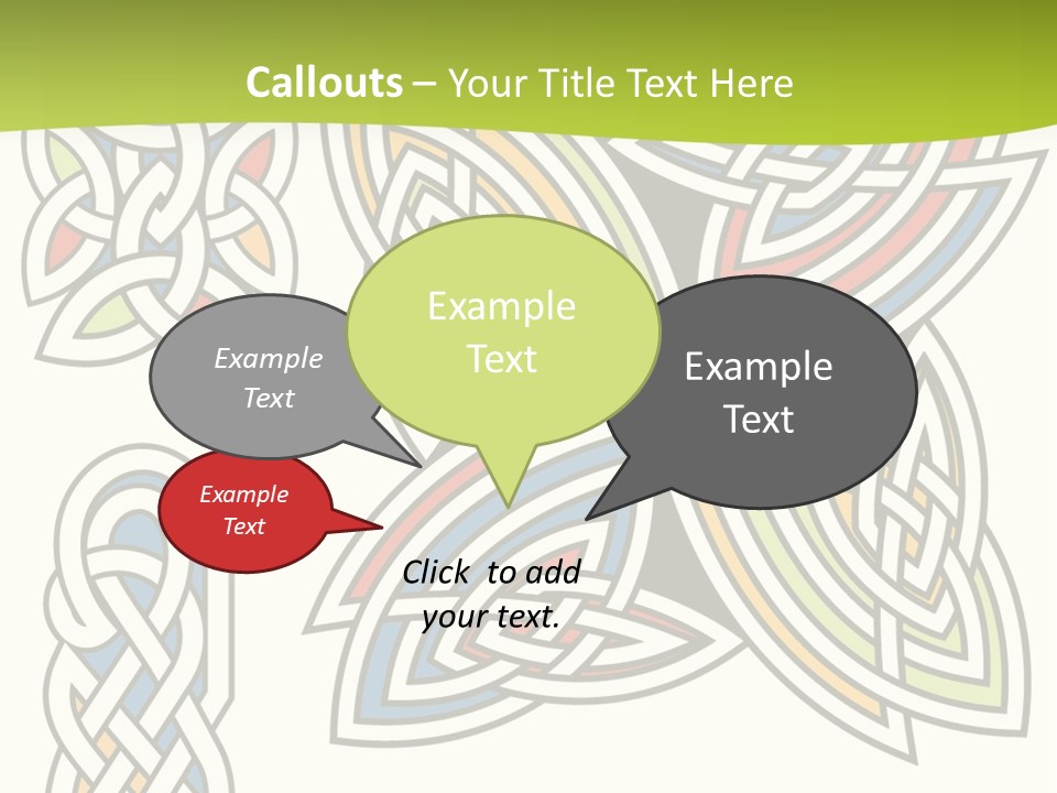 Gorgeous Leaf Element PowerPoint Template