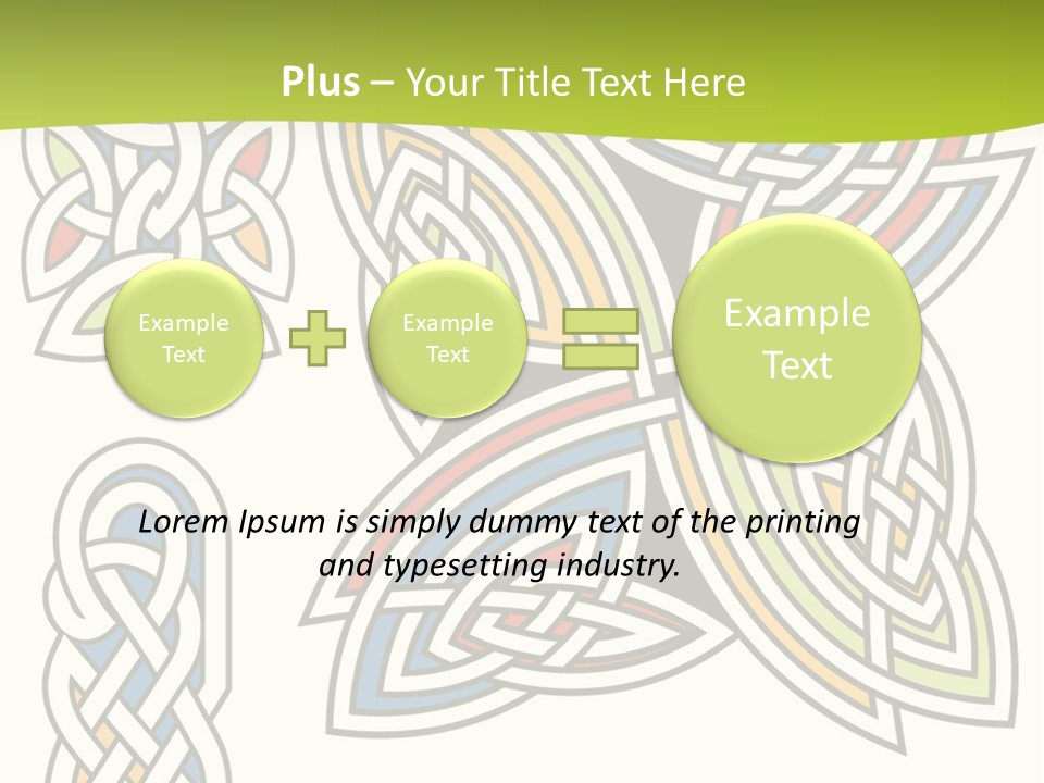 Gorgeous Leaf Element PowerPoint Template