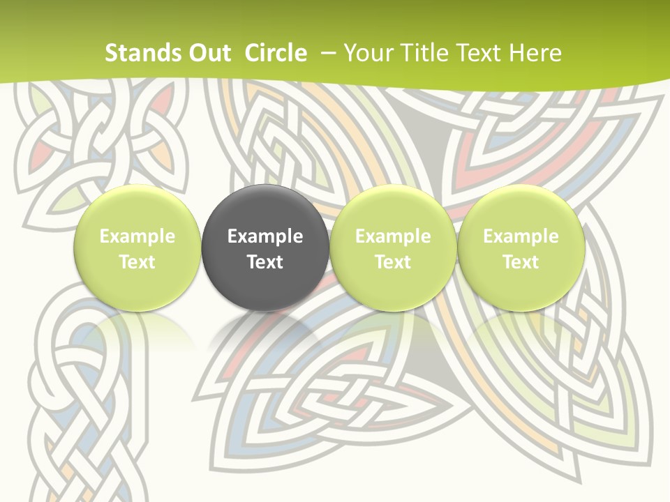 Gorgeous Leaf Element PowerPoint Template