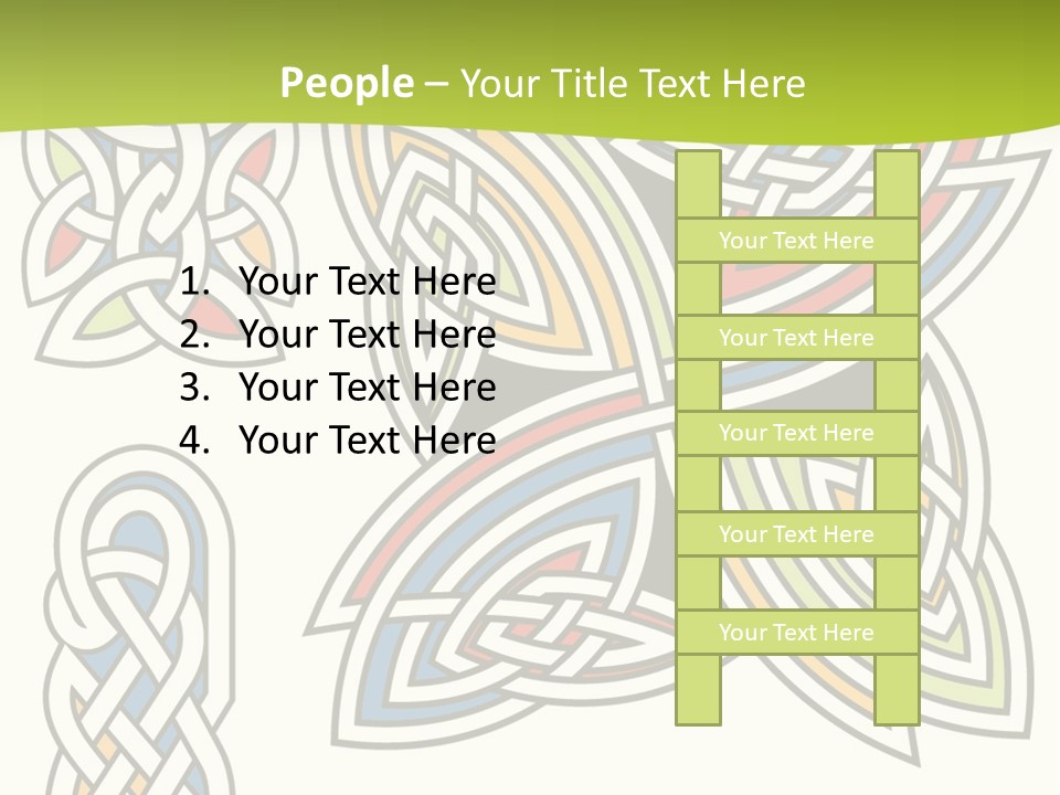 Gorgeous Leaf Element PowerPoint Template