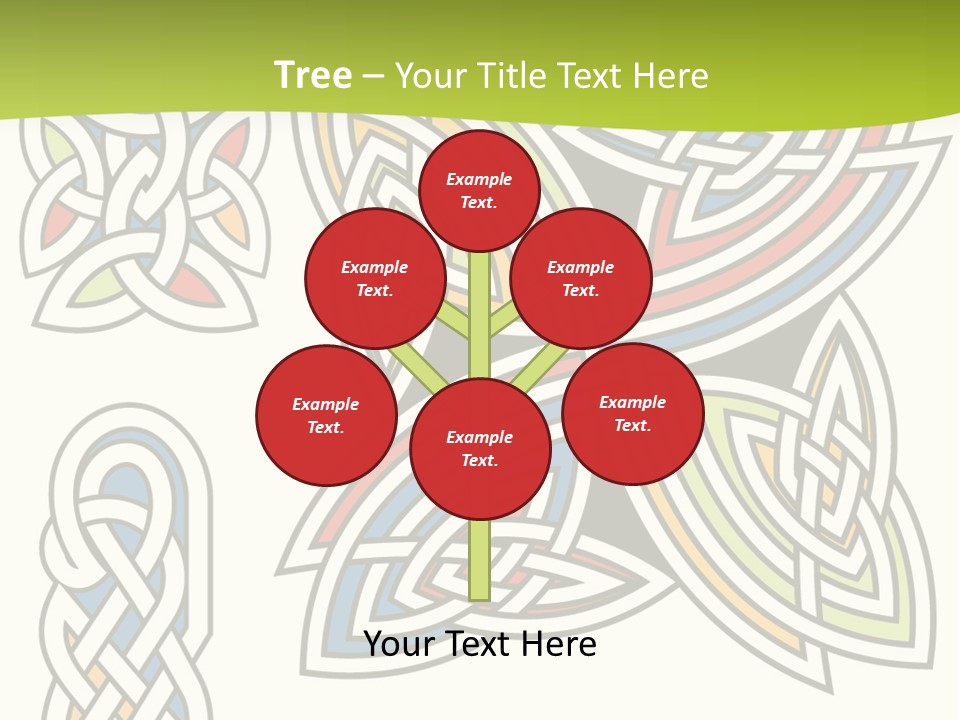 Gorgeous Leaf Element PowerPoint Template