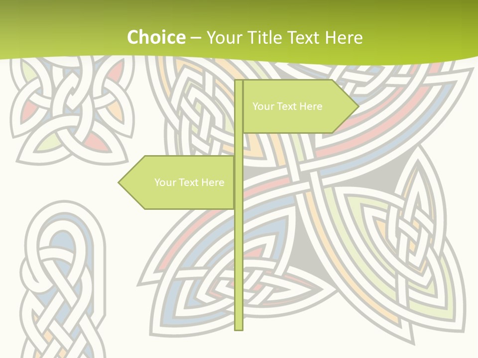 Gorgeous Leaf Element PowerPoint Template