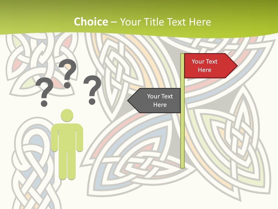 Gorgeous Leaf Element PowerPoint Template