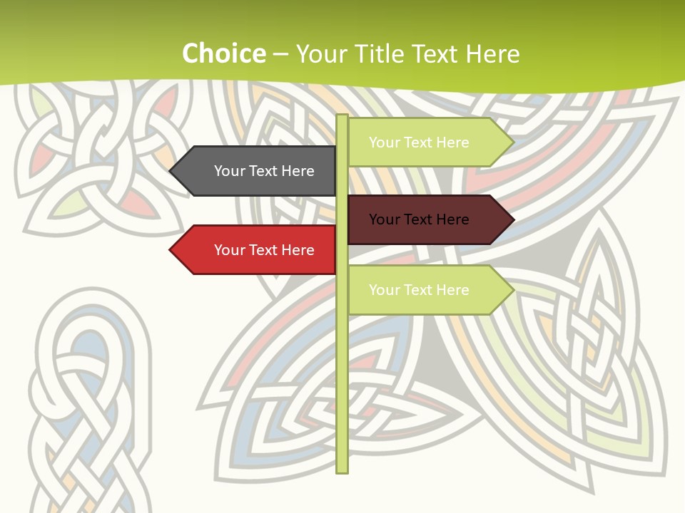 Gorgeous Leaf Element PowerPoint Template