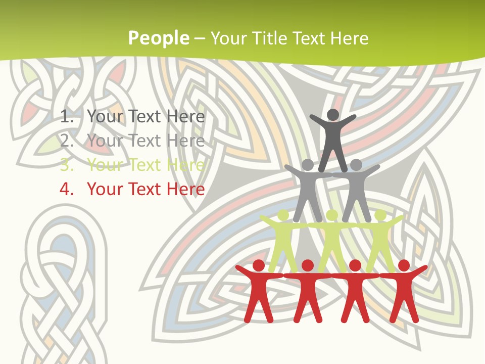 Gorgeous Leaf Element PowerPoint Template