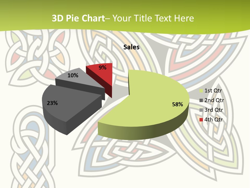 Gorgeous Leaf Element PowerPoint Template