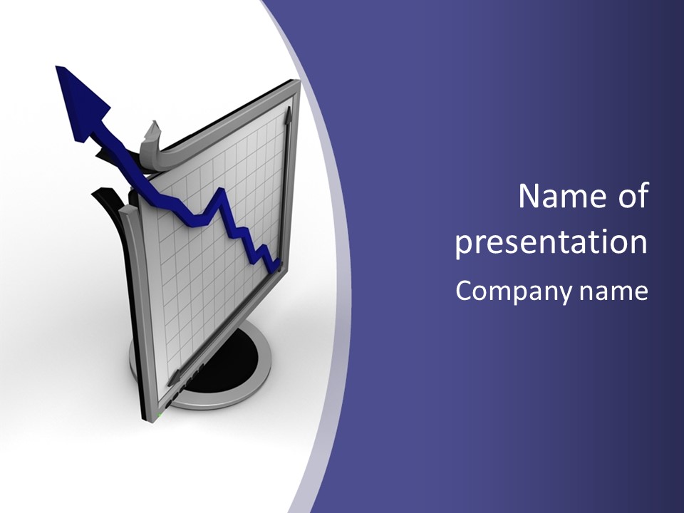 Abstract Graph Line PowerPoint Template