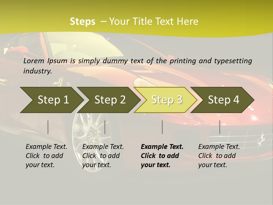 Luxury Acceleration Coupe PowerPoint Template