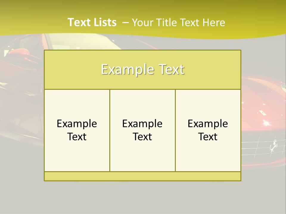 Luxury Acceleration Coupe PowerPoint Template